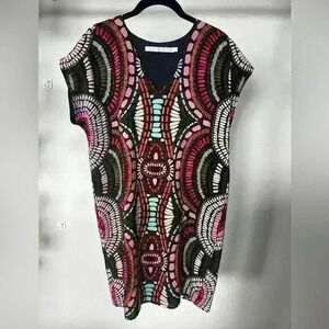 Marie Oliver Silk Print Shift Dress